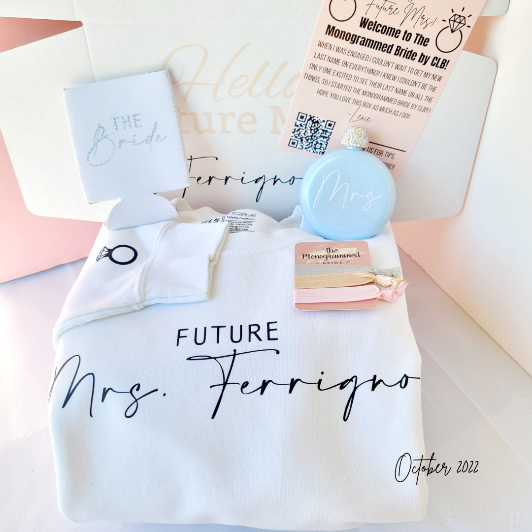 The Monogrammed Bride Subscription Box A Gift For the Bride To Be