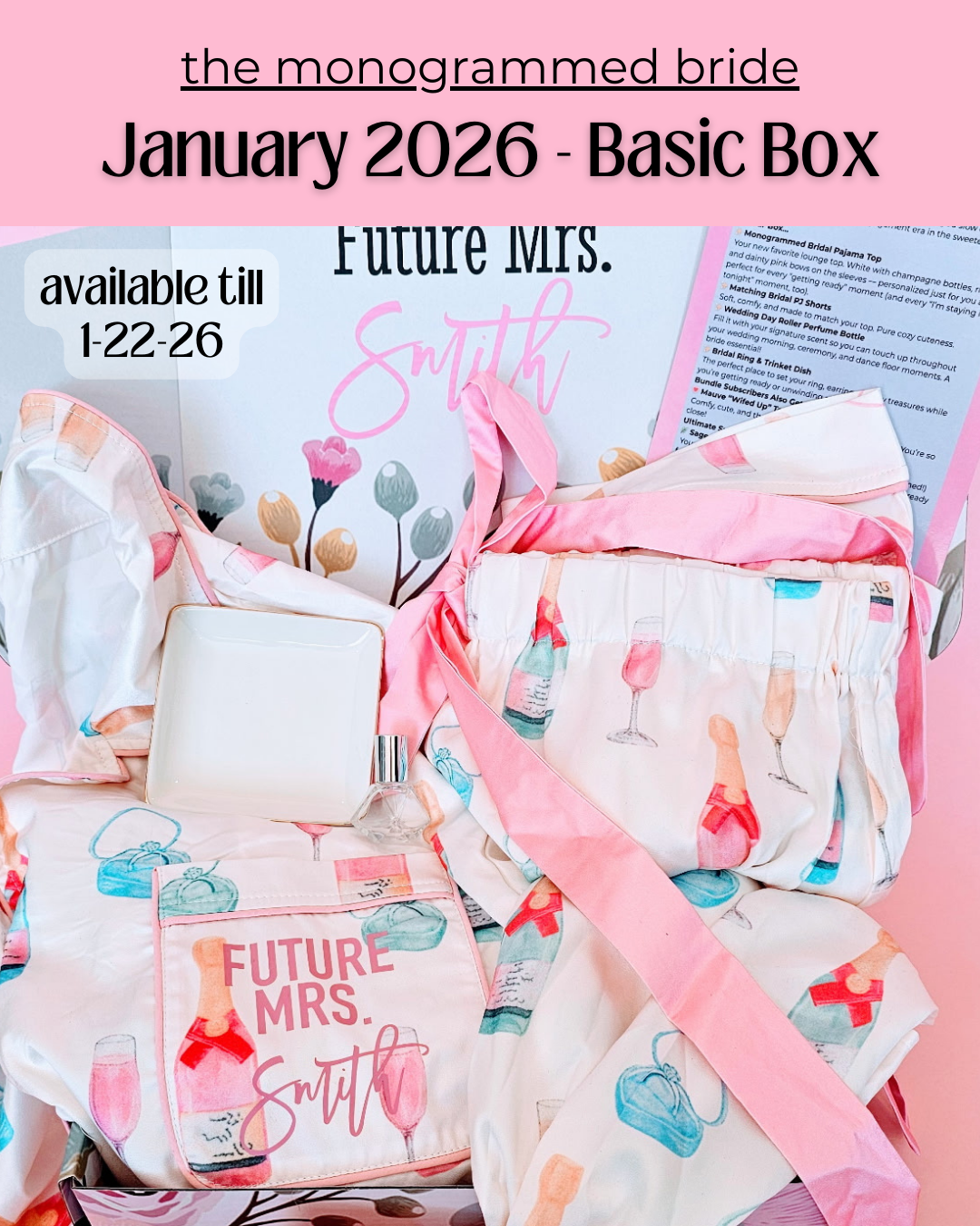 The Monogrammed Bride- BASIC BOX