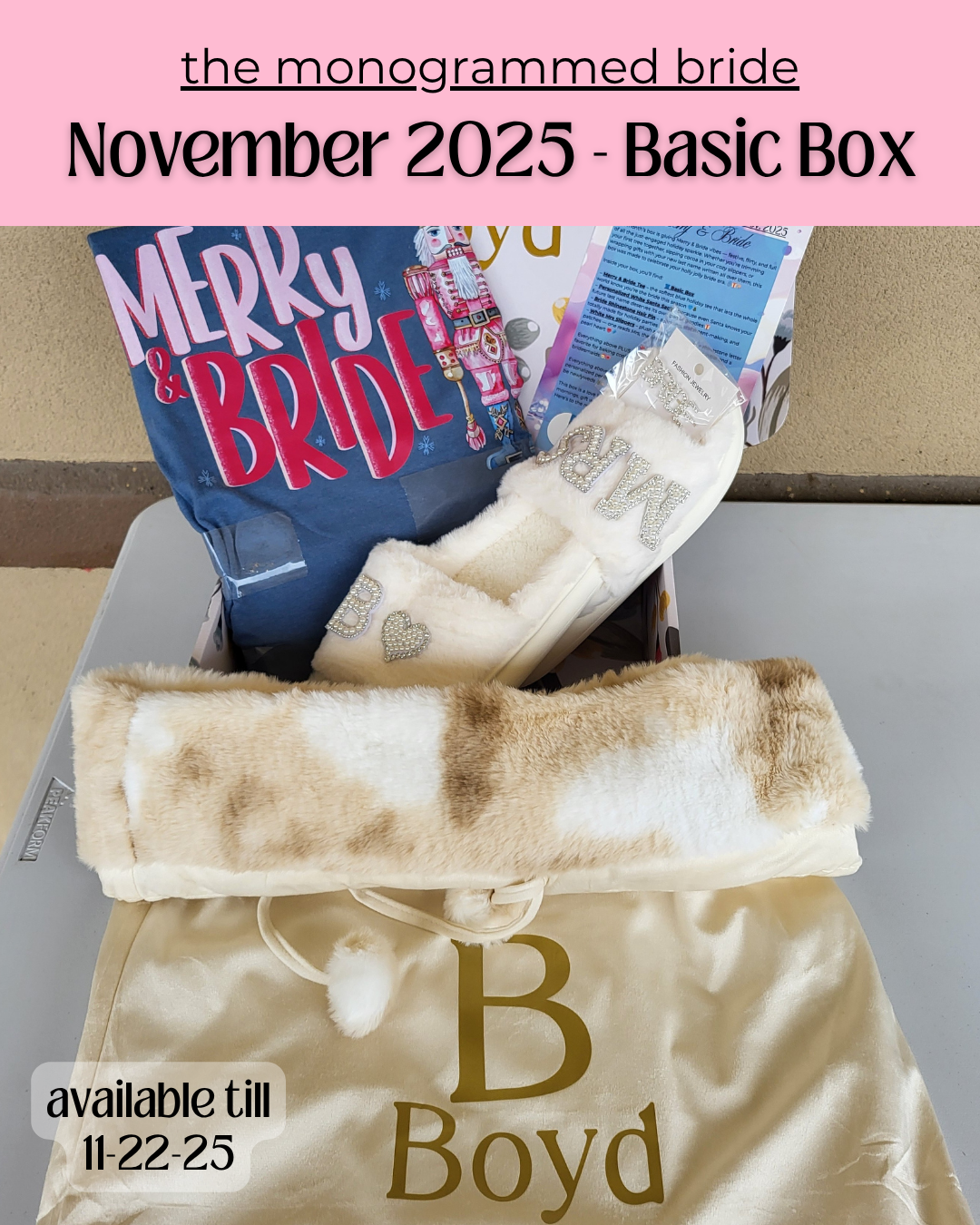 The Monogrammed Bride- BASIC BOX