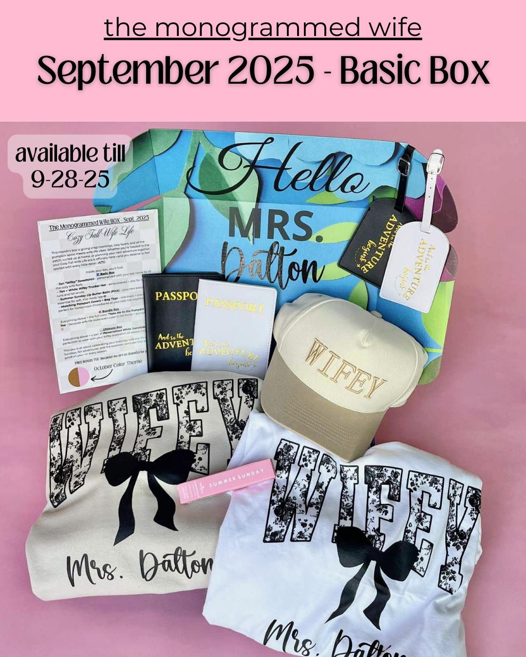 The Monogrammed Wife - BASIC BOX