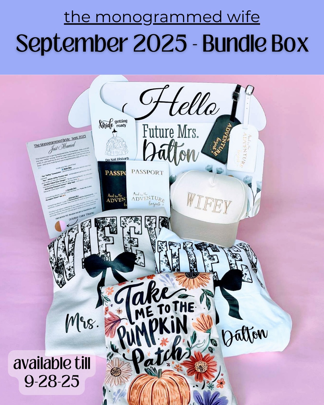 The Monogrammed Wife - BUNDLE BOX