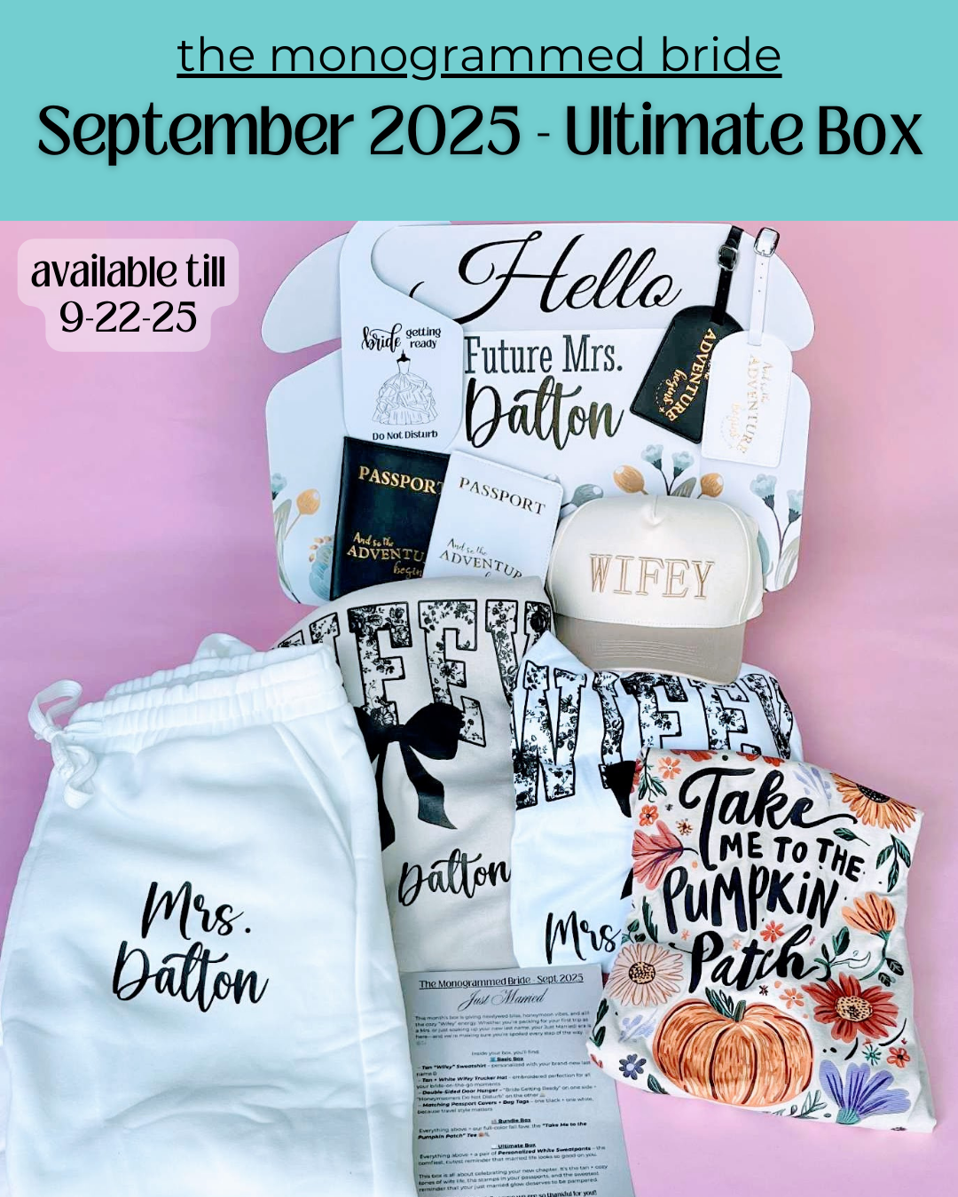 The Monogrammed Bride- ULTIMATE BOX