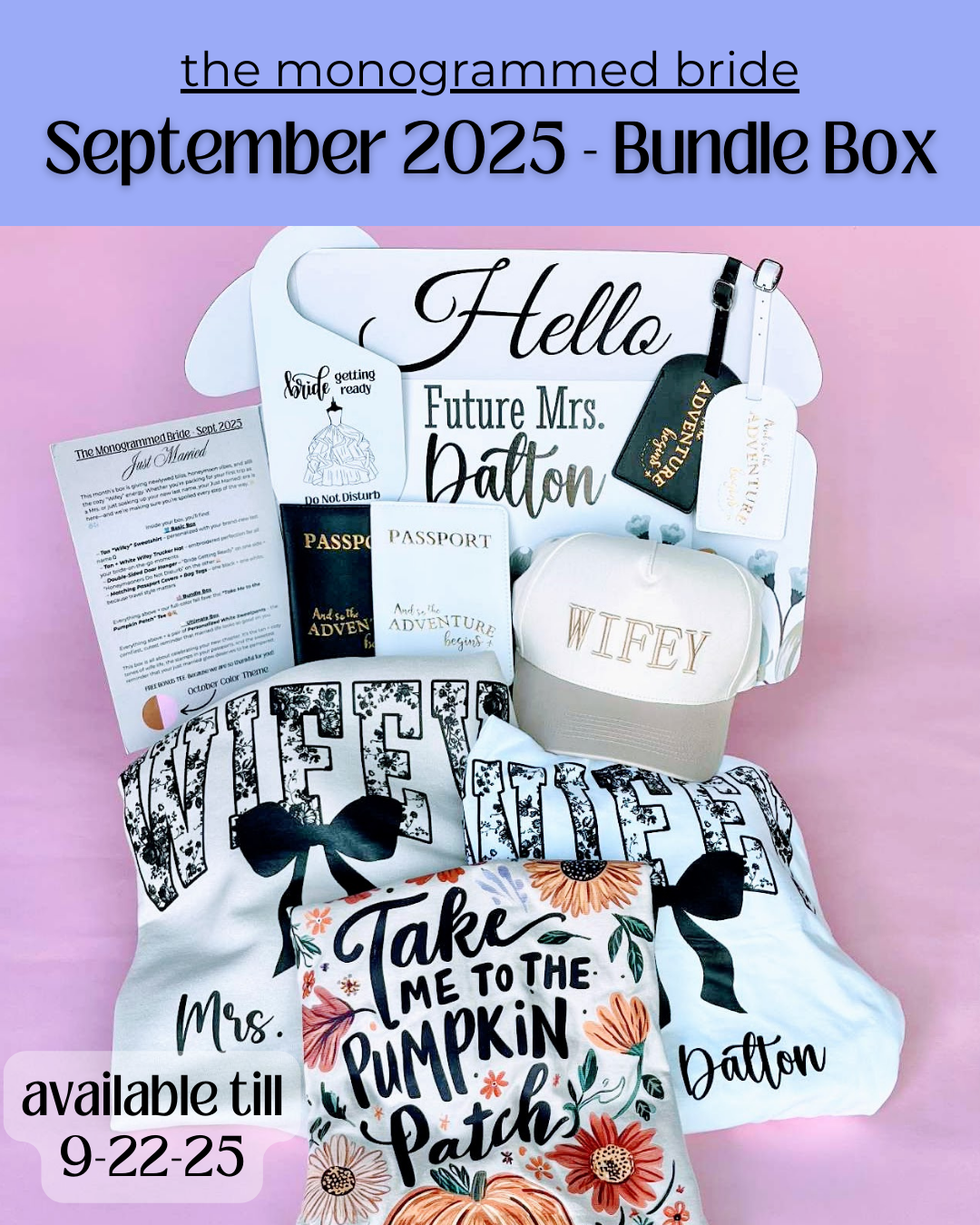 The Monogrammed Bride- BUNDLE BOX