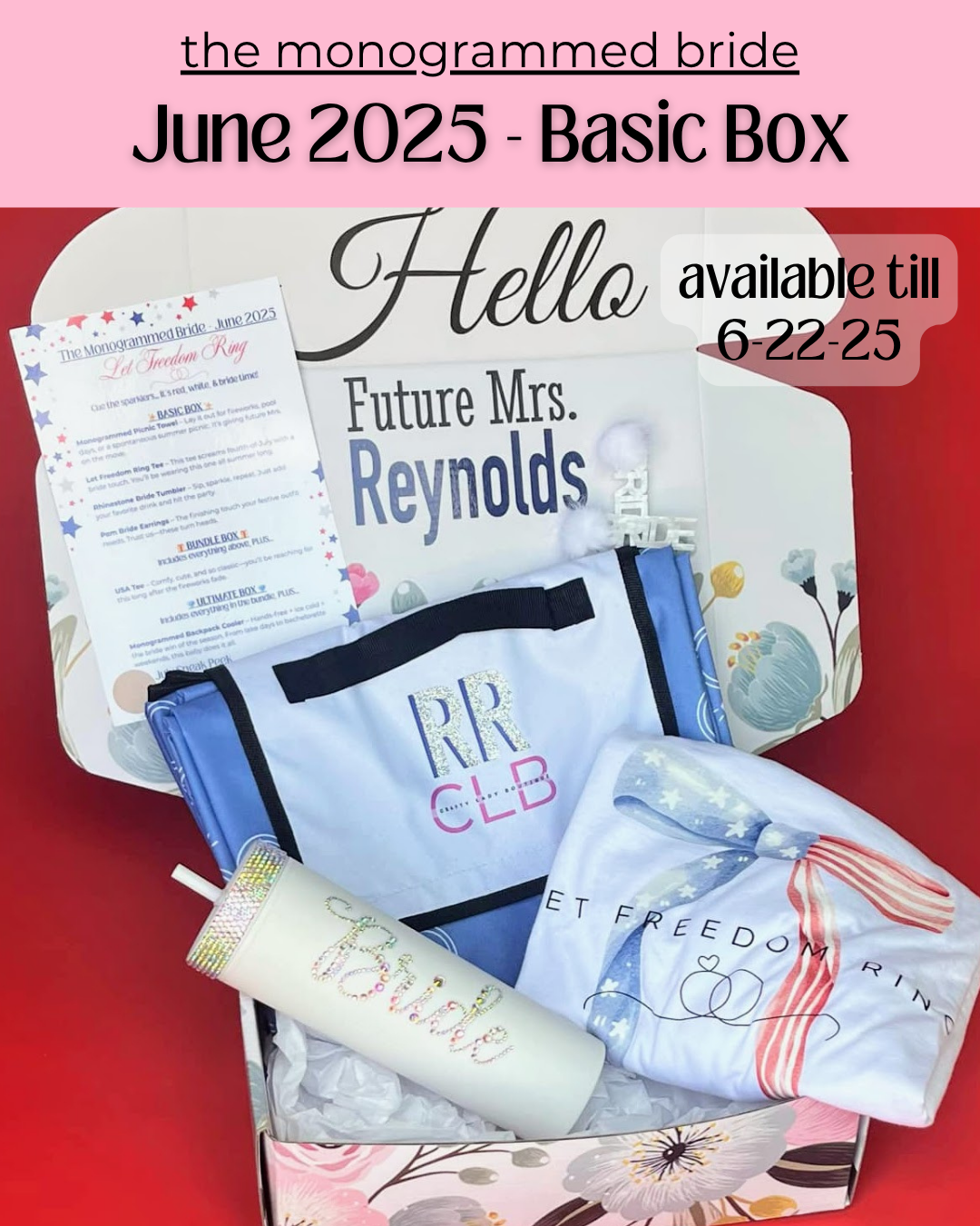 The Monogrammed Bride- BASIC BOX