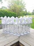 Personalized Tumbler with Straw and Bow, Wedding Party Gifts