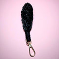 Black Macramé Key Chain
