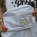 Crossbody Bag with Pearl Initials