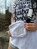 Crossbody Bag with Pearl Initials