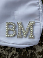 Crossbody Bag with Pearl Initials