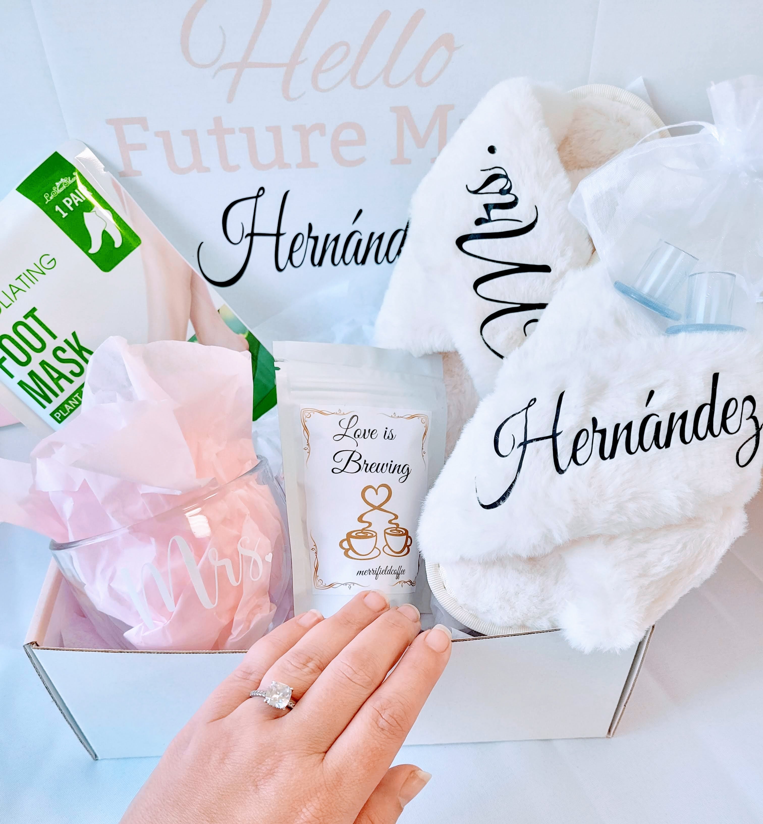 The monogrammed bride box