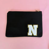 Small Chenille Patch Makeup Bag