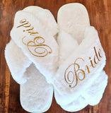 Plush Bride Slippers