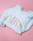 Mrs. Personalized Embroidered Pullover Crew Neck