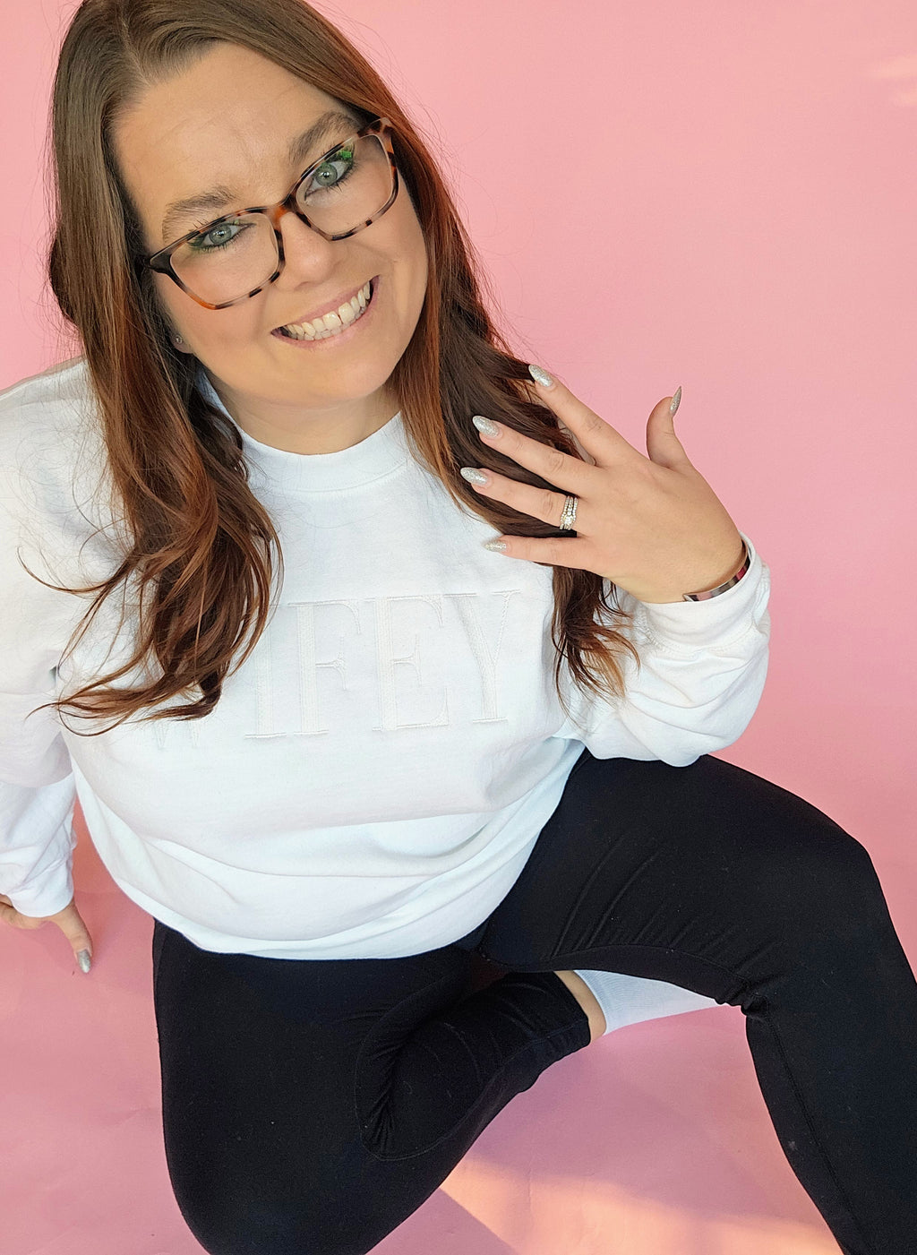 WIFEY Embroidered Sweatshirt