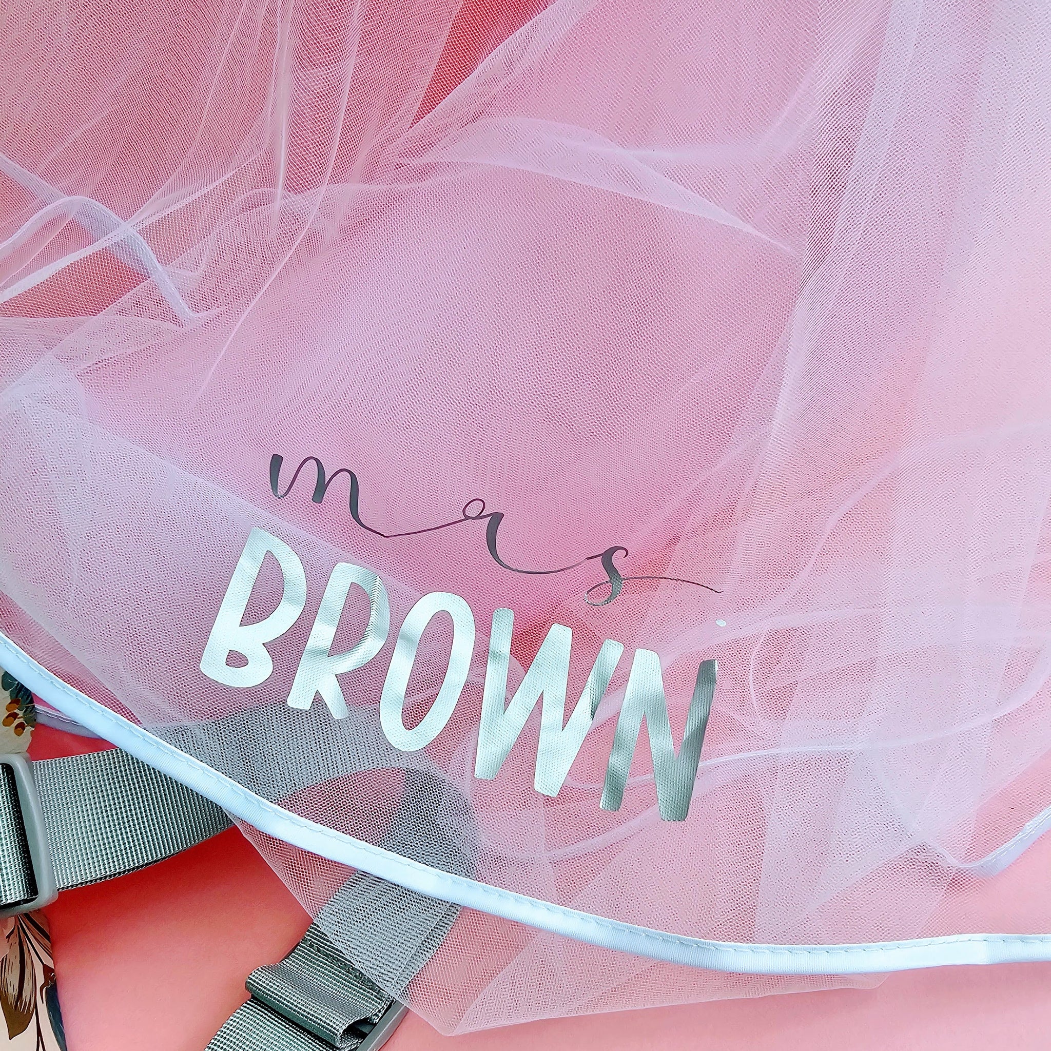 Personalized Mid-Length Two-Tier Veil
