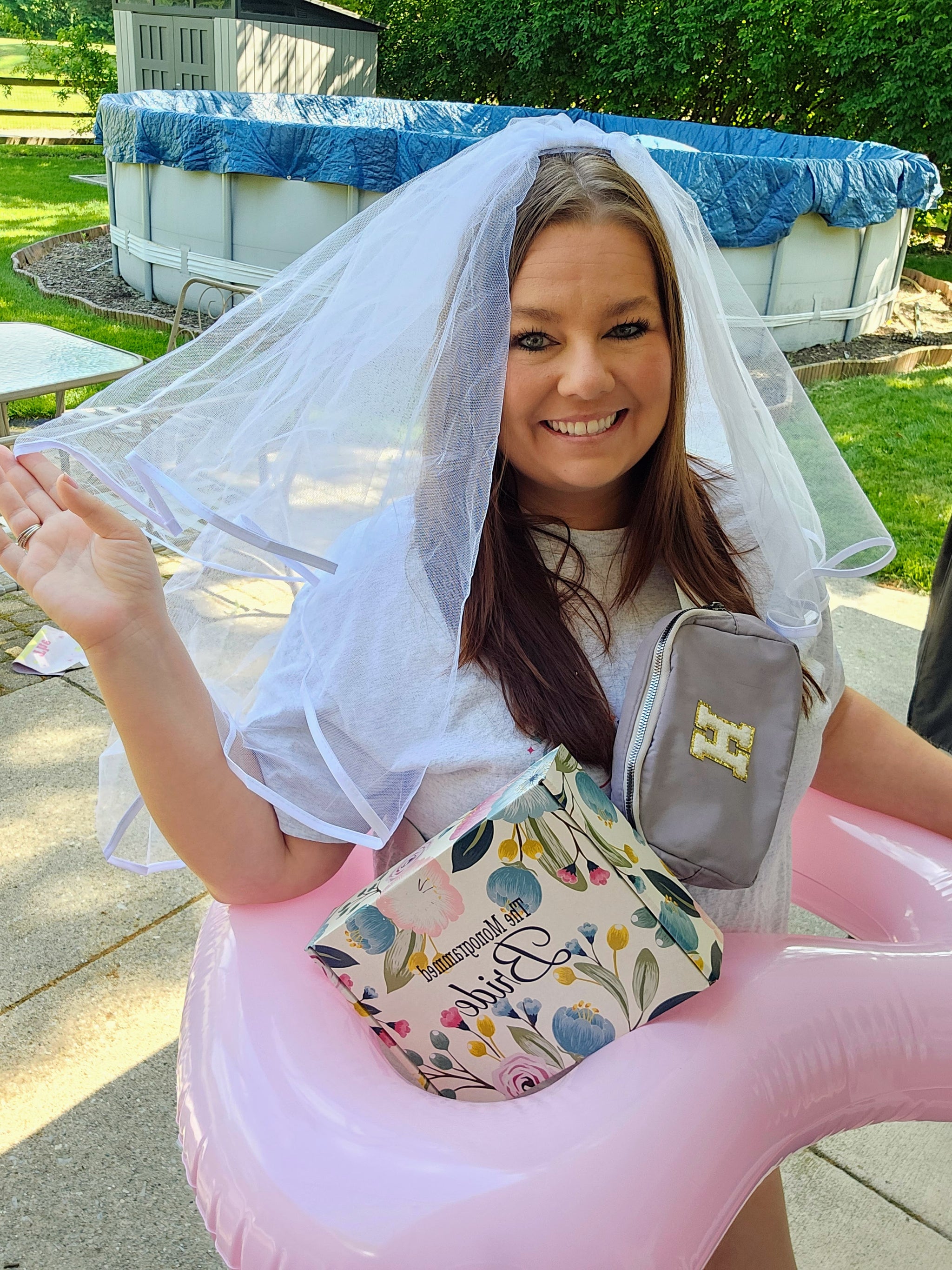 Personalized Mid-Length Two-Tier Veil