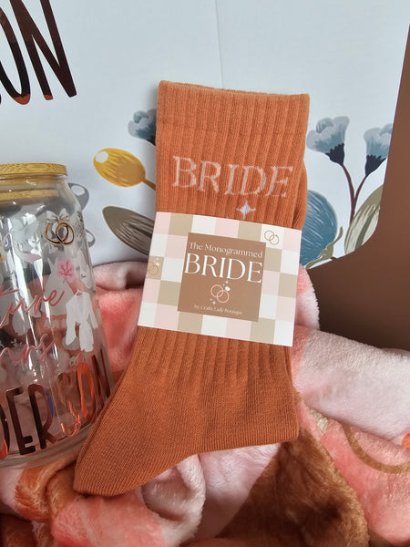 Bride Socks in Terracotta