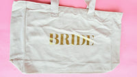 XL Bride Canvas Tote