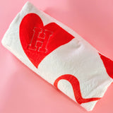 Personalized Hearts & Kisses Blanket