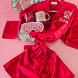 Personalized Red Satin Robe