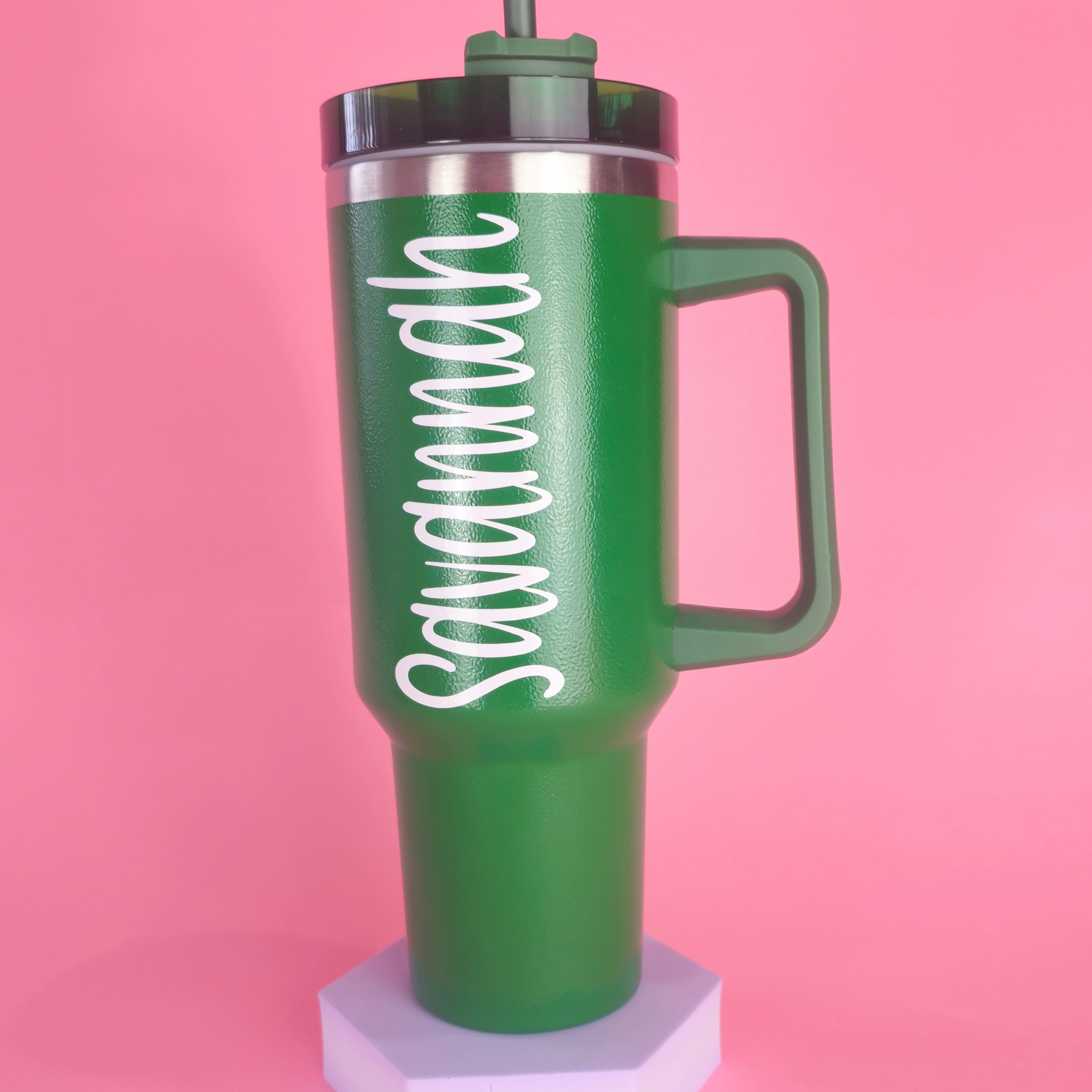 Personalized Green 40 oz. Tumbler