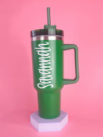 Personalized Green 40 oz. Tumbler