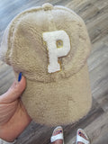 Letter Patch Plush Trucker Hat