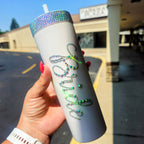 White Rhinestone “BRIDE” Tumbler