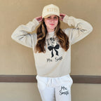 Personalized Wifey Sweatshirt with Bow
