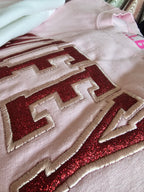 Glitter Embroidered Bride or Wifey Sweatshirt