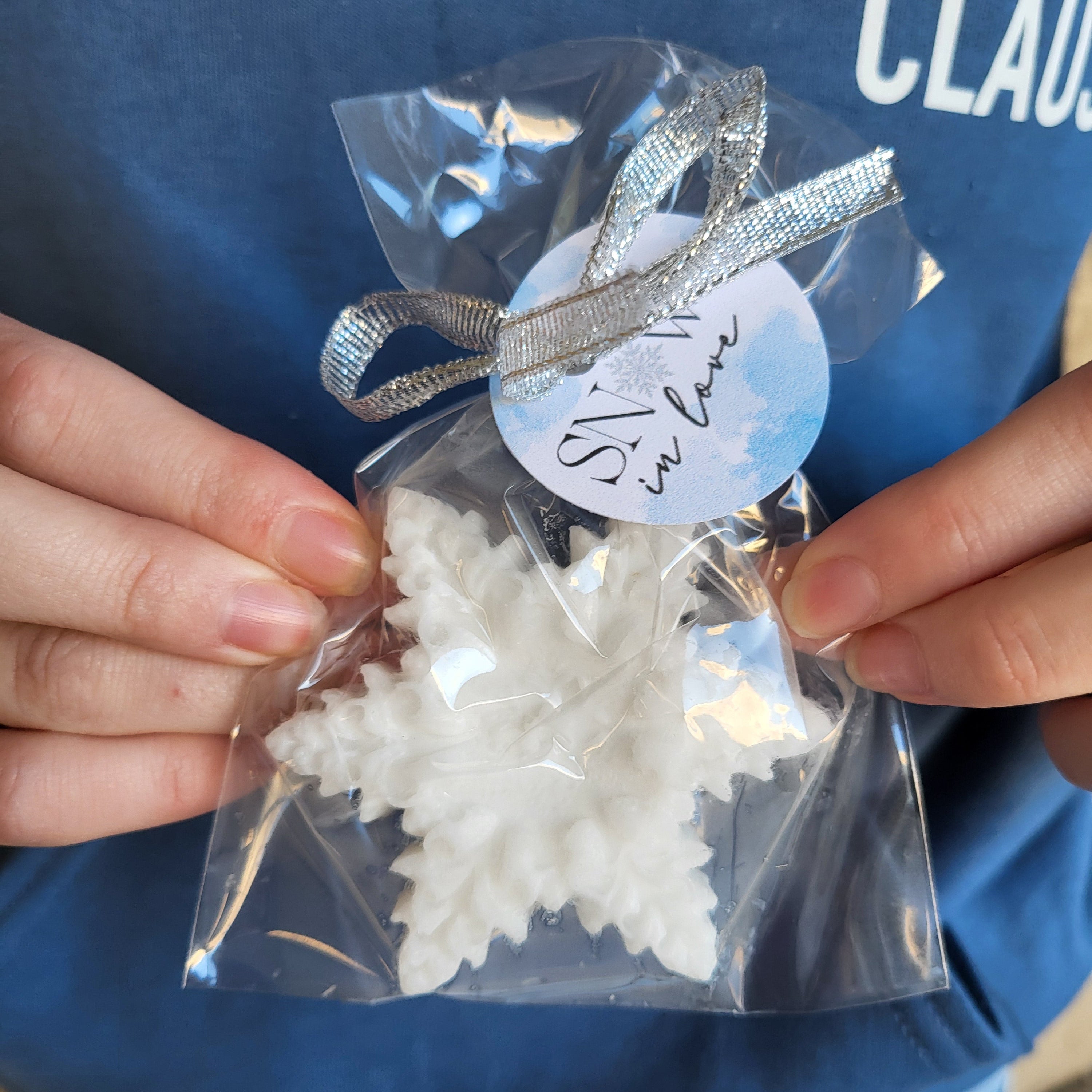 Mini snowflake soap.