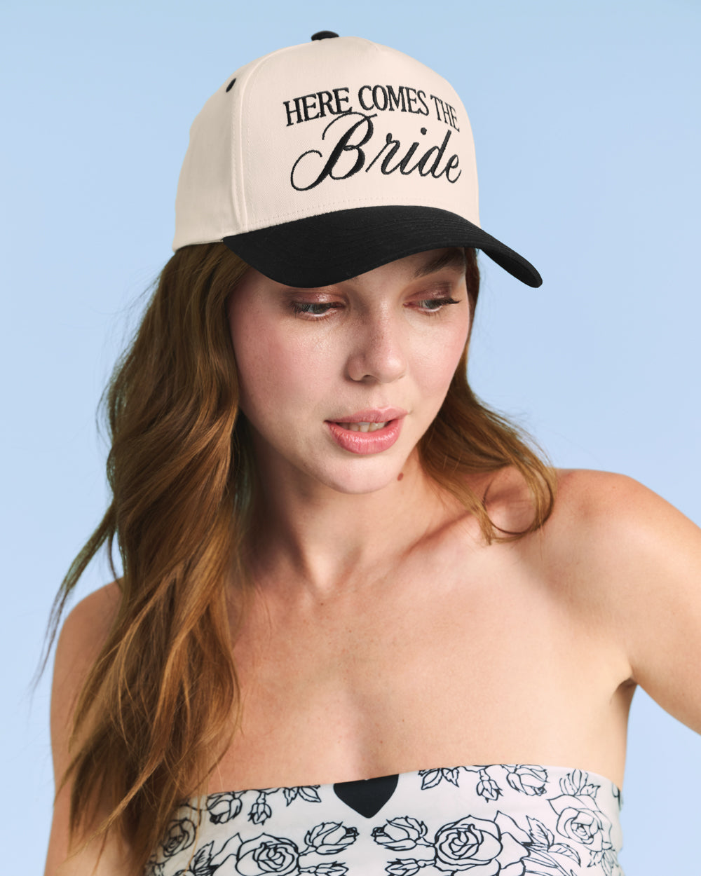 Here Comes the Bride Hat - embroidered trucker hat