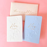 His & Hers Wedding Vow Book Set