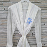 Personalized Tulle Sleeve Bridal Robe