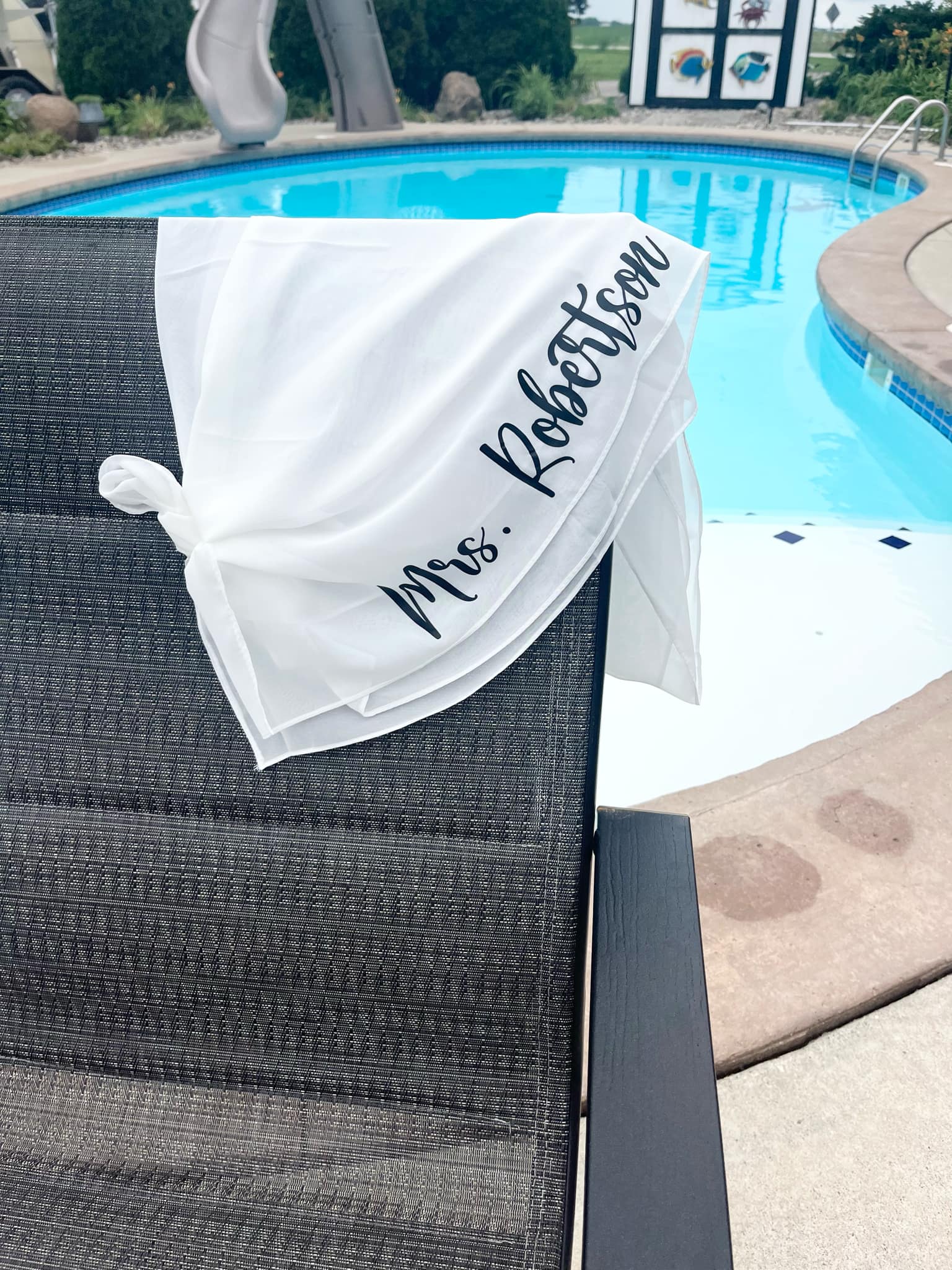 Personalized White Sarong