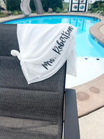 Personalized White Sarong