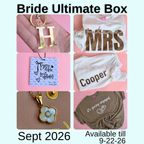 The Monogrammed Bride- ULTIMATE BOX