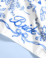 xo, Fetti - Bride Head Scarf - white silk, bandana, gift, bachelorette