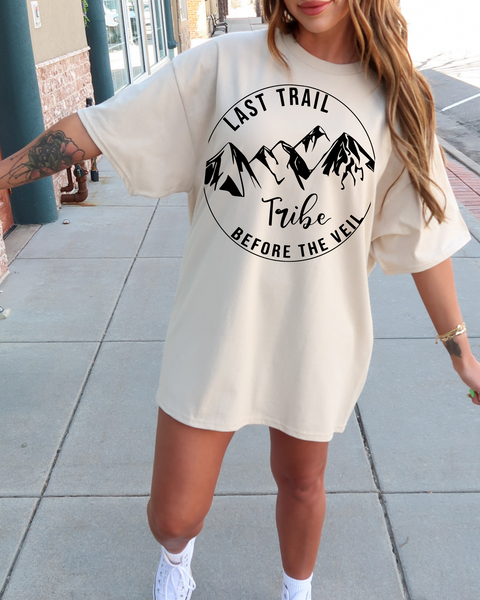 Last Trail Before The Veil- Bachelorette Party Shirts Tribe- Front / Medium
