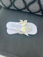 Bride or Wifey Rhinestone Flip-Flops