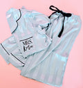 Personalized Satin Green PJ Set