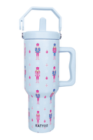 Katydid - Nutcracker Light Blue Christmas Wholesale Tumbler Cup: Light Blue