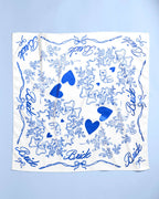 xo, Fetti - Bride Head Scarf - white silk, bandana, gift, bachelorette
