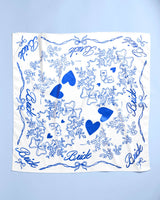 xo, Fetti - Bride Head Scarf - white silk, bandana, gift, bachelorette