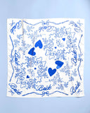 xo, Fetti - Bride Head Scarf - white silk, bandana, gift, bachelorette