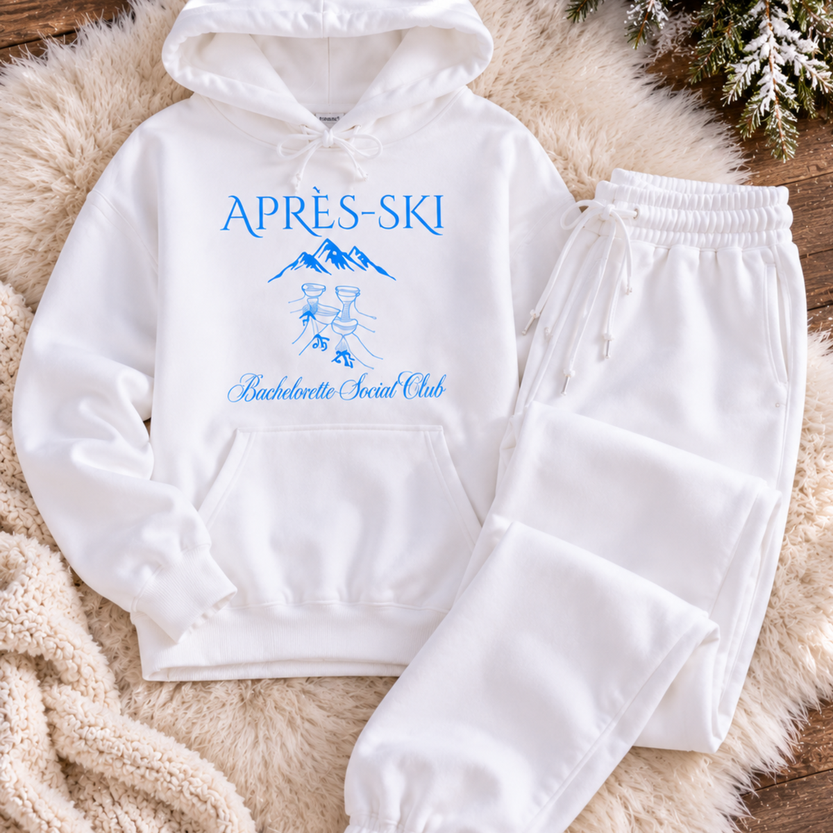 Après-Ski Bachelorette Social Club Matching Sweat Sets