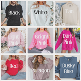 Glitter Embroidered Bride or Wifey Sweatshirt
