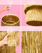 Golden Chandelier - sparkly foil chandelier