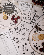 Little Black Bow Confetti - 200 pc glitter confetti