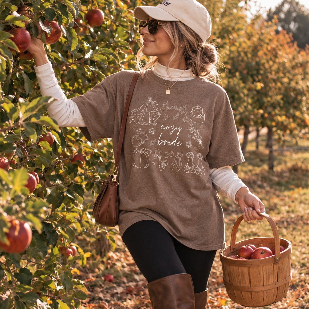 Cozy Bride & Cozy Wife Fall Graphic T-Shirt